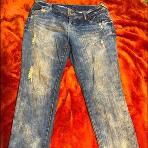 Amethyst  Distressed  Boyfriend Jeans  Size/14